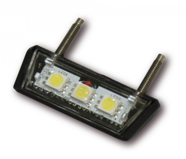 KOSO Mini LED-Nummernschildbeleuchtung, schwarz, E-geprüft
